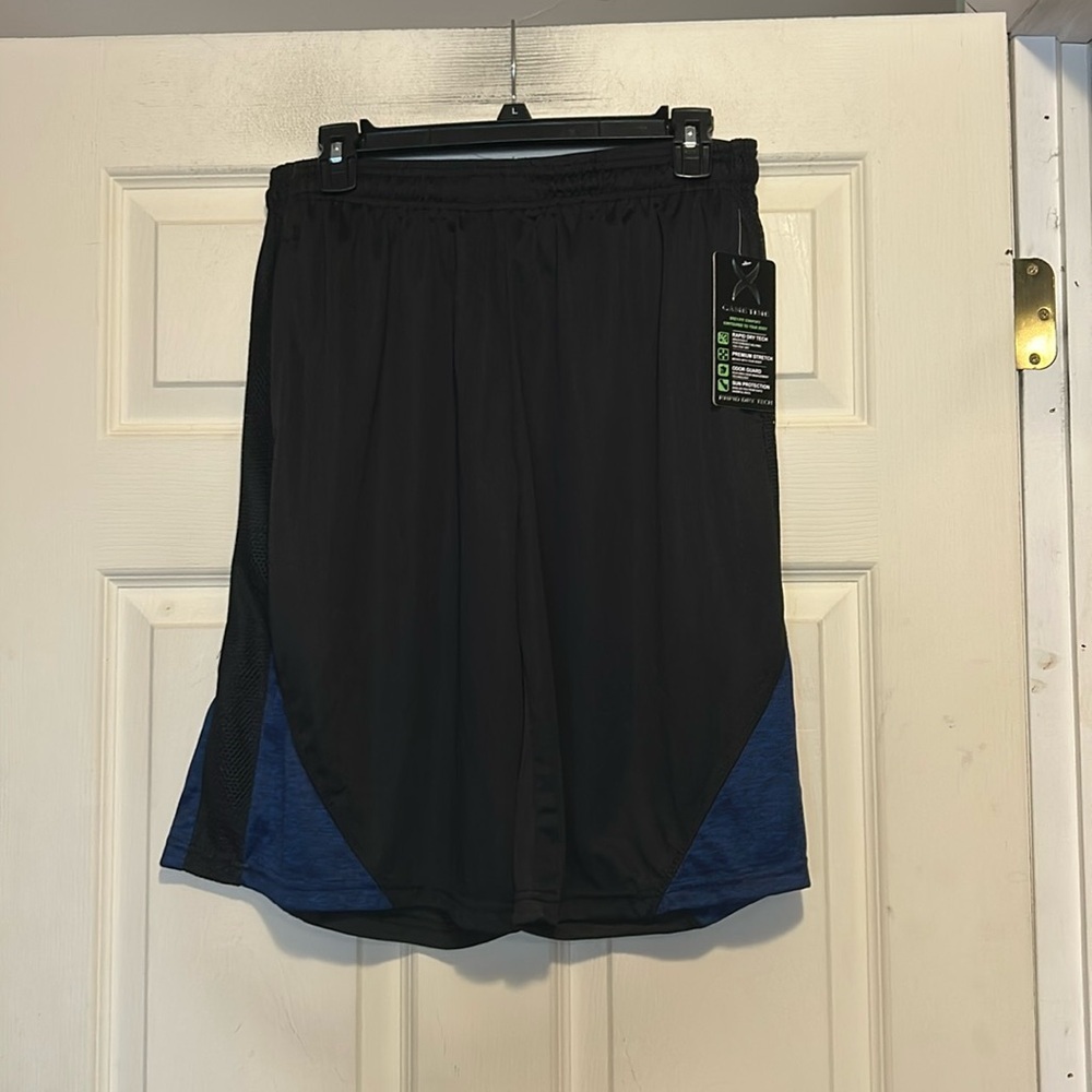 Game Time Athletic Shorts Size Small NWT Men’s Black Blue